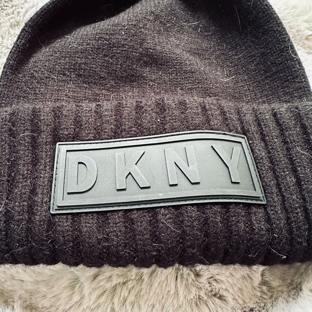 Dkny Logo Patch Rayon Beanie - image 6